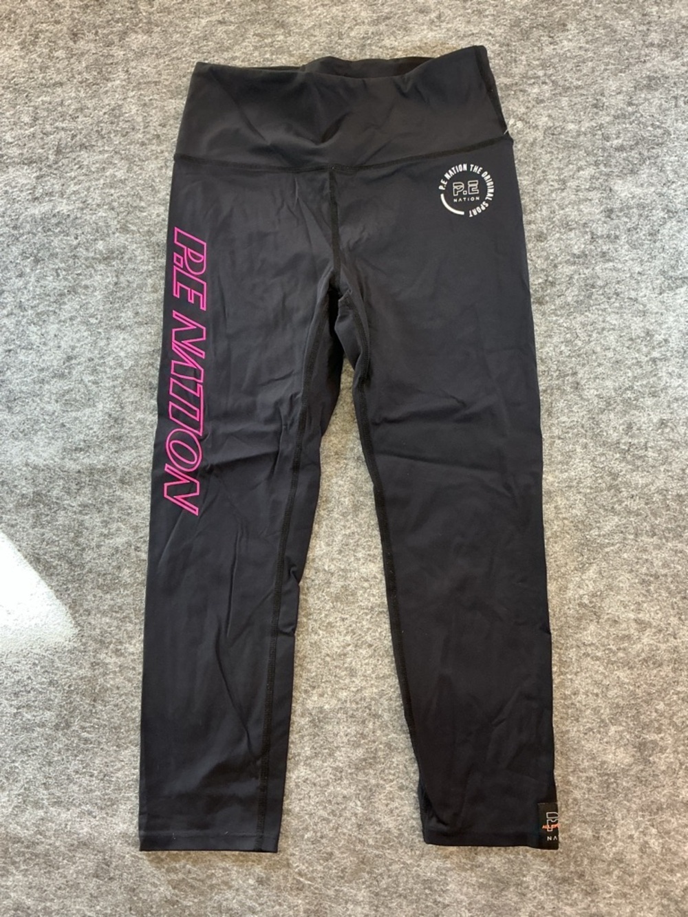 P.E Nation Black Athletic Workout Leggings D7